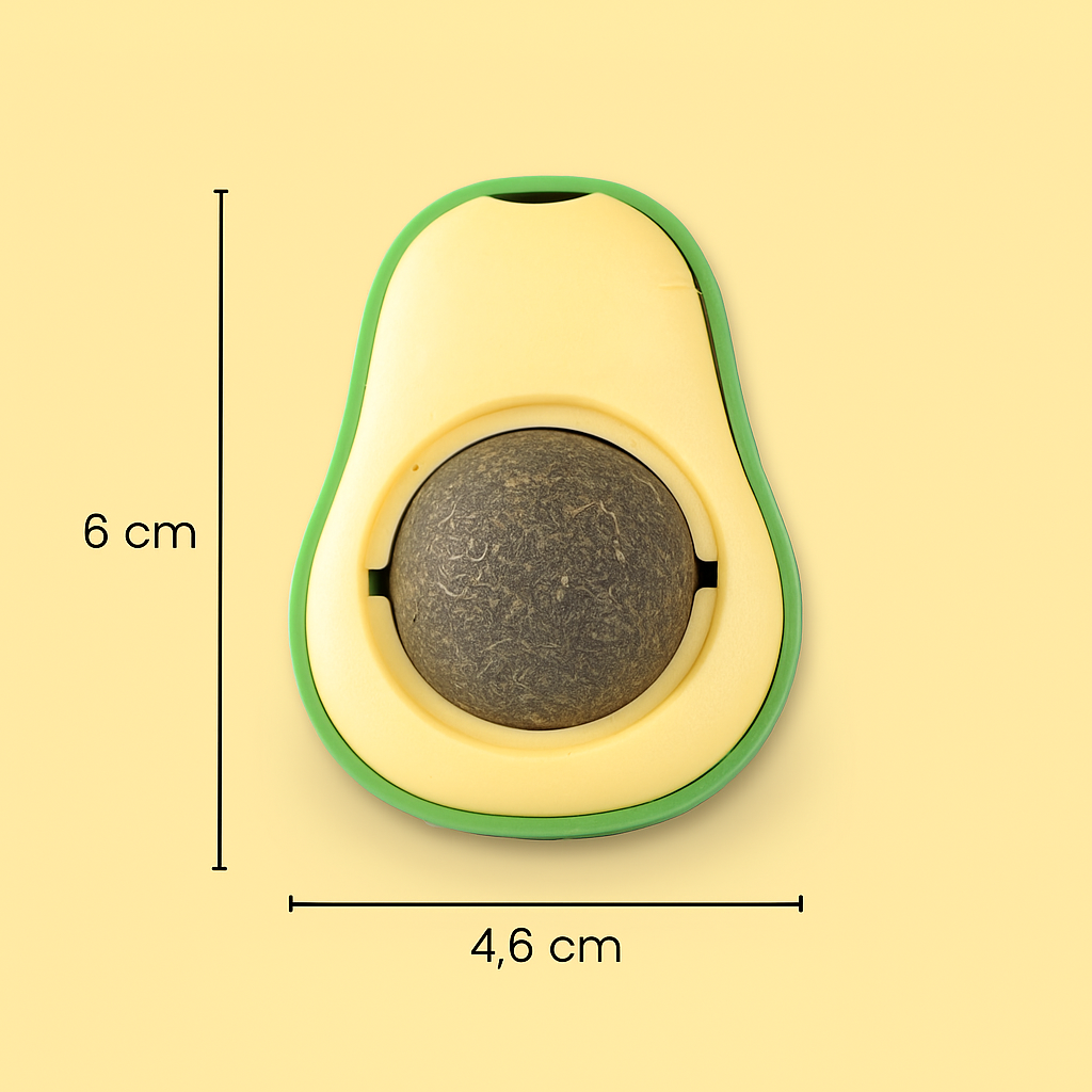 Purrcado Play Ball – Natuurlijk spel & ontspanning in één avocado