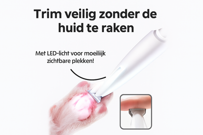 PawTrim Pro LED Trimmer – Veilig & Vluchtig voor de Perfecte Pootverzorging