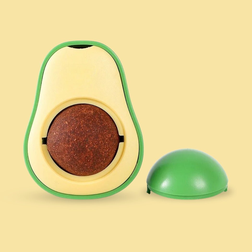 Purrcado Play Ball – Natuurlijk spel & ontspanning in één avocado