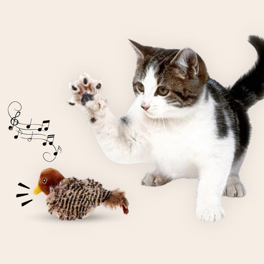 FelineFly Realistische Simulatie Vogel voor Katten - Kleine Mus