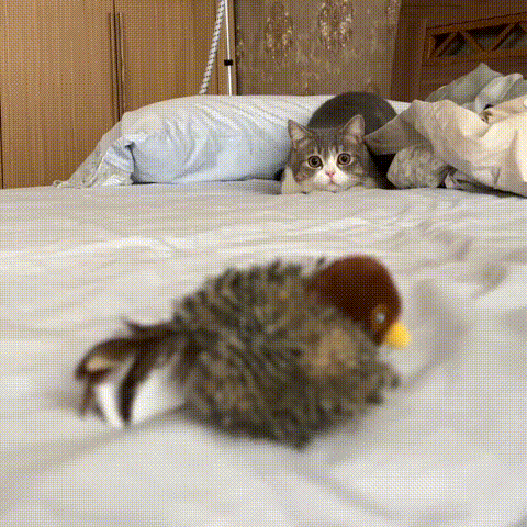 FelineFly Realistische Simulatie Vogel voor Katten - Kleine Mus